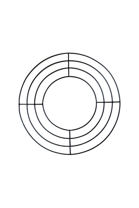 Metal Round DIY Frame for Home Garden  Steel Circular Form for Seasonal Arrangements and Craft Projects
