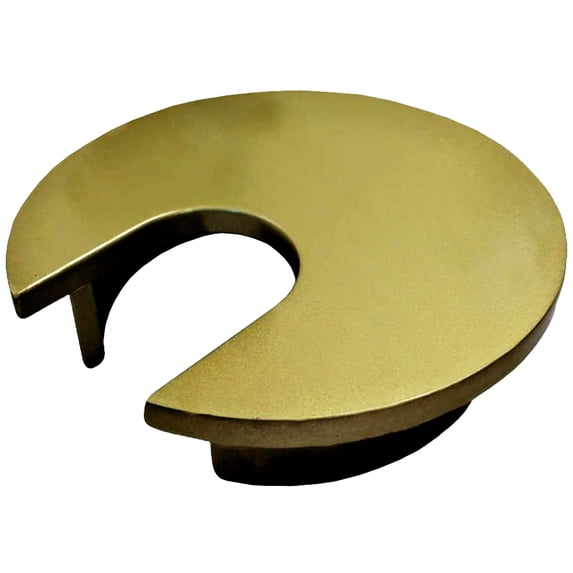Metal Round Office Computer Desk Grommets - Color: Gold - Size: 2"