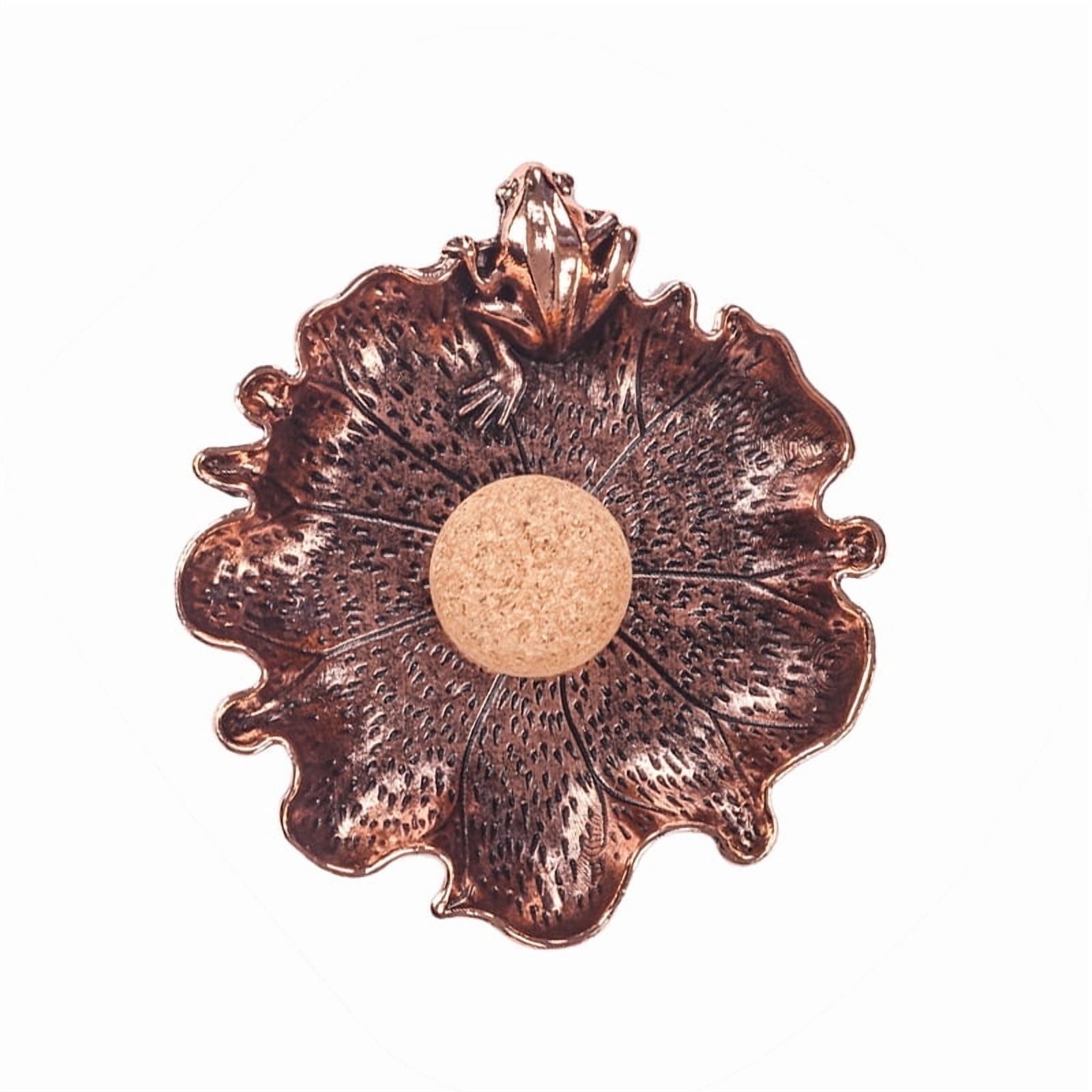 Metal Frog Ashtray – Gold, Ruffled Design, with Cork Stopper, Portable ...