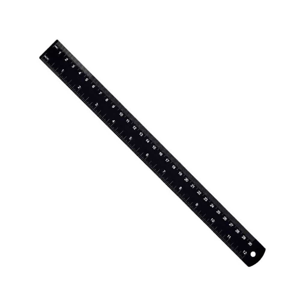 Metal Ruler Featuring Metric & British Scale Aluminum Ruler Simple ...