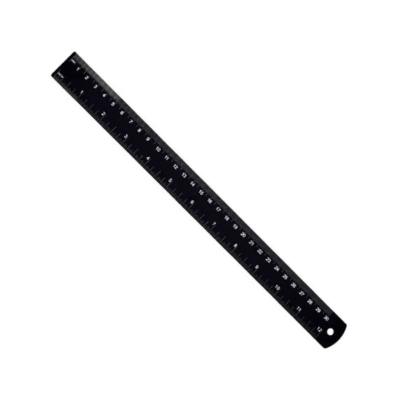 Metal Ruler Featuring Metric & British Scale Aluminum Ruler Simple Designing Ruler Perfect for Engineers & Designers