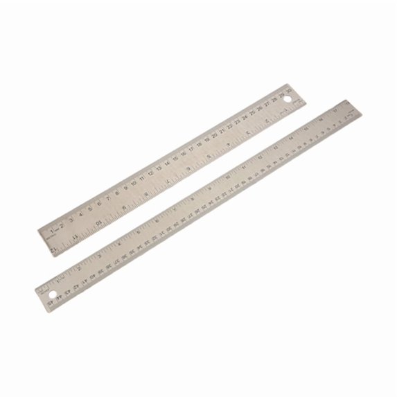 Metal Ruler with Cork Backing:(12+18 Inch) Stainless Steel Ruler Non-Slip Rulers with In ma3051
