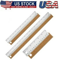 Metal Ruler with Cork Backing,6 12 18 Inch Stainless Steel Rulers 6Inch 12Inch
