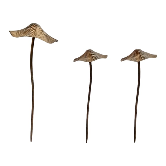 Metal Rusted Mushroom Garden Stake Art Crafts Statue Backyard Garden Yard Sidewalk Outdoor Backyard Decoration