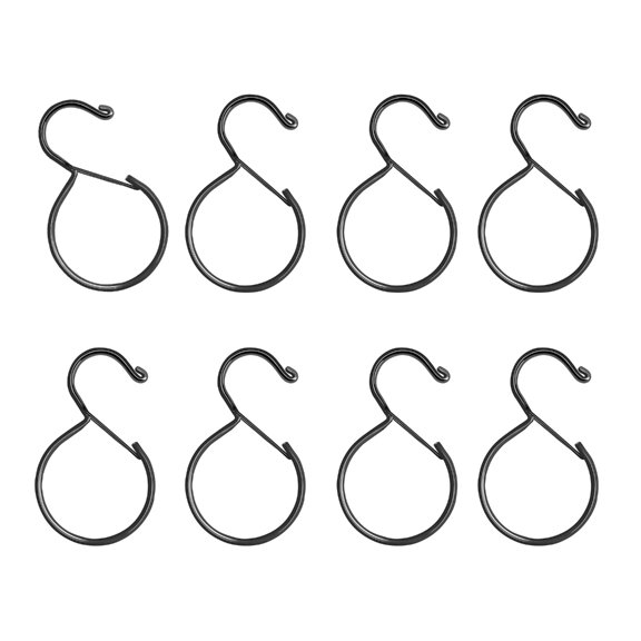 Metal S Hook Rustproof Spring Lock Design for Home Storage