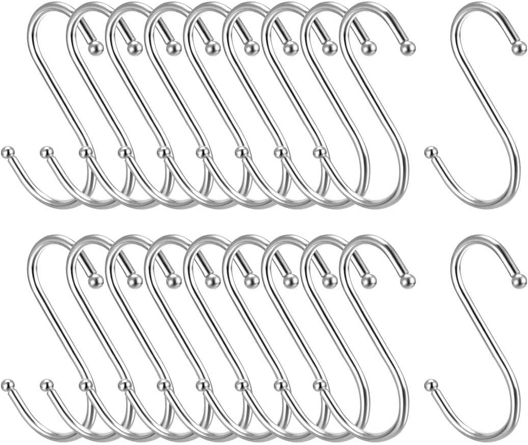 Metal S Hooks 2.76" S Shaped Hook Hangers for Kitchen Bathroom Bedroom