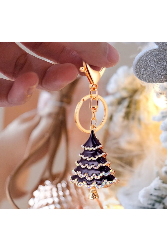 Metal Santa Keychain, Christmas Tag Pendant, Festive Accessories for Keys or Bag, Lightweight and Portable Gift Idea