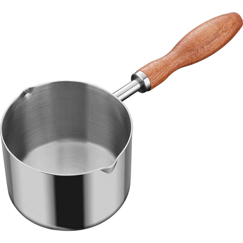 Metal Saucepan Wood Handle Sauce Pan Small Oil Pot Saucepan with Handle