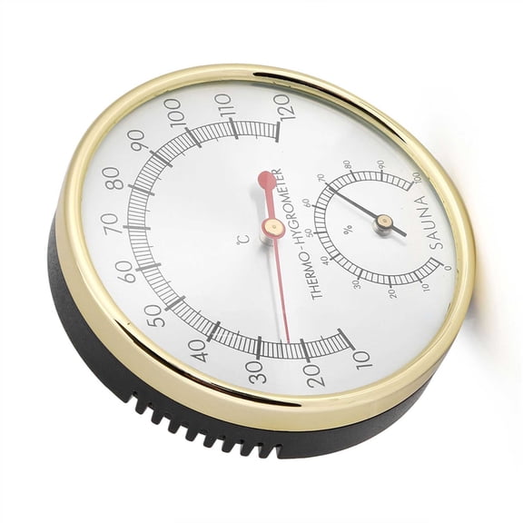 Metal Sauna Thermometer Hygrometer, Precise Temp Humidity Reader For Home Workshops