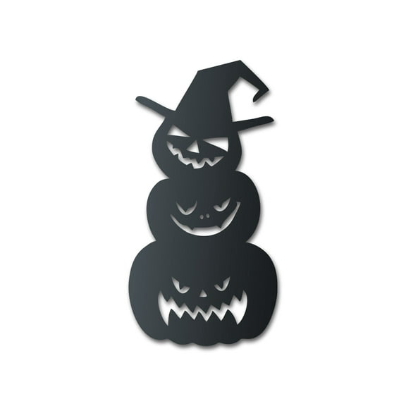 Metal Scary Pumpkin Stack Wall Art 18