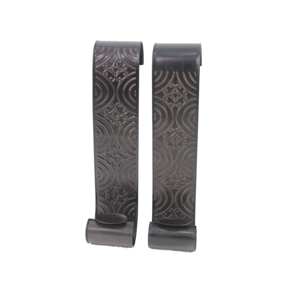 Metal Sconce Candle Holder with Embossed Intricate Carvings, Bronze- Saltoro Sherpi