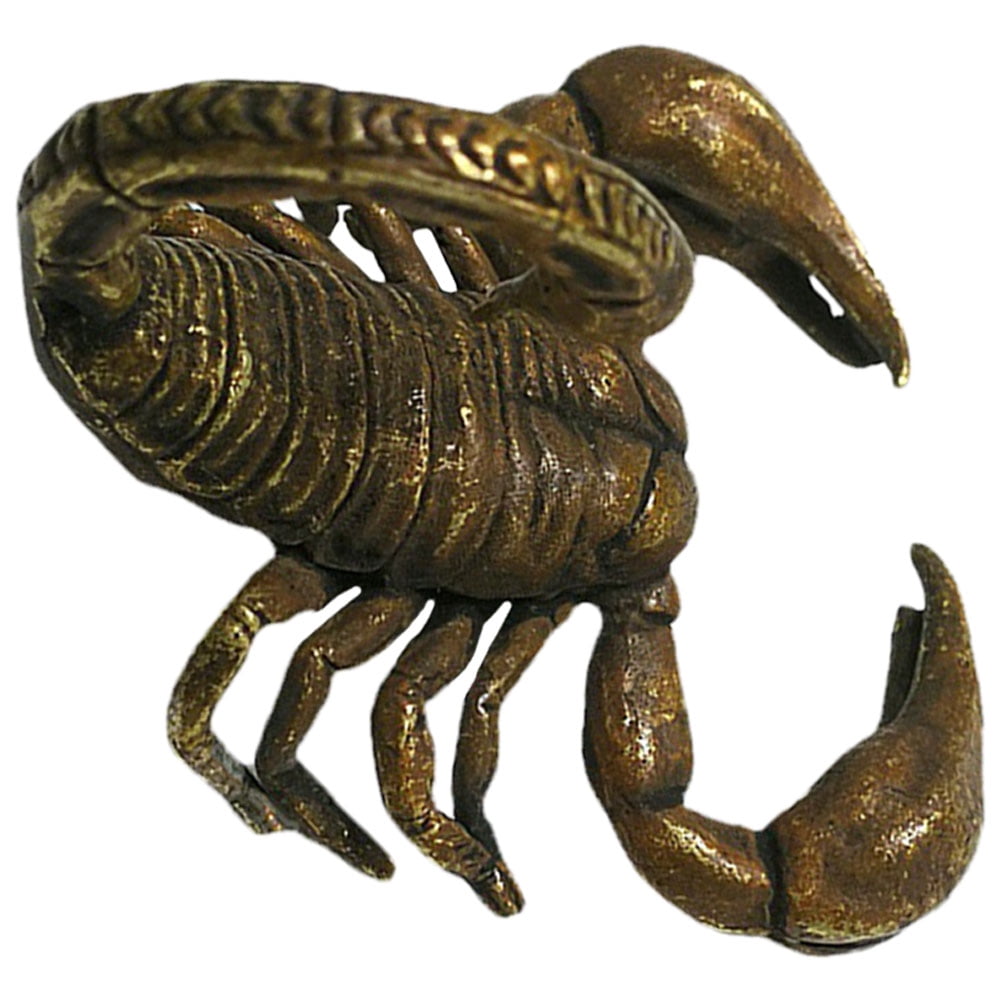 Metal Scorpion Figurine Scorpion Decor Sculpture Ornament Figurine for