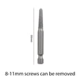 thumbnail image 1 of Metal Screw Extractor Center Drill Bits Guide Set Broken Damaged Bolt Remover Removal Slip Teeth Demolish Stripped Tools, 1 of 7