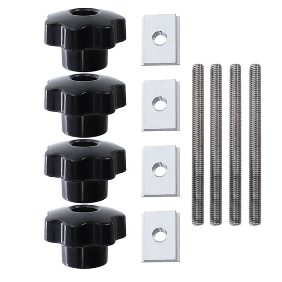 Metal Screw Fixture Table Handle T-slot Chuter Woodworking Accessories Jig Screw Fixture TableSa-Router Chute Rail