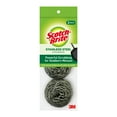 thumbnail image 1 of Metal Scrubbing Pads, 2.25 X 2.75, Silver, 3/pack, 8 Packs/carton | Bundle of 5 Cartons, 1 of 2