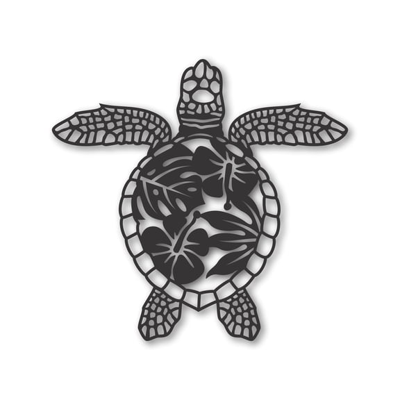 Metal Sea Turtle Wall Art | 15 Color Options 18