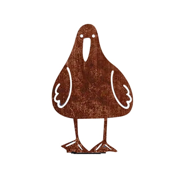 Metal Seagull Ornament, Cosmug Rusty Metal Bird Silhouette, Decorative Outdoor Garden Art, for Garden Decor, Yard Decor, Fence Decor and Outdoor Display, Color A