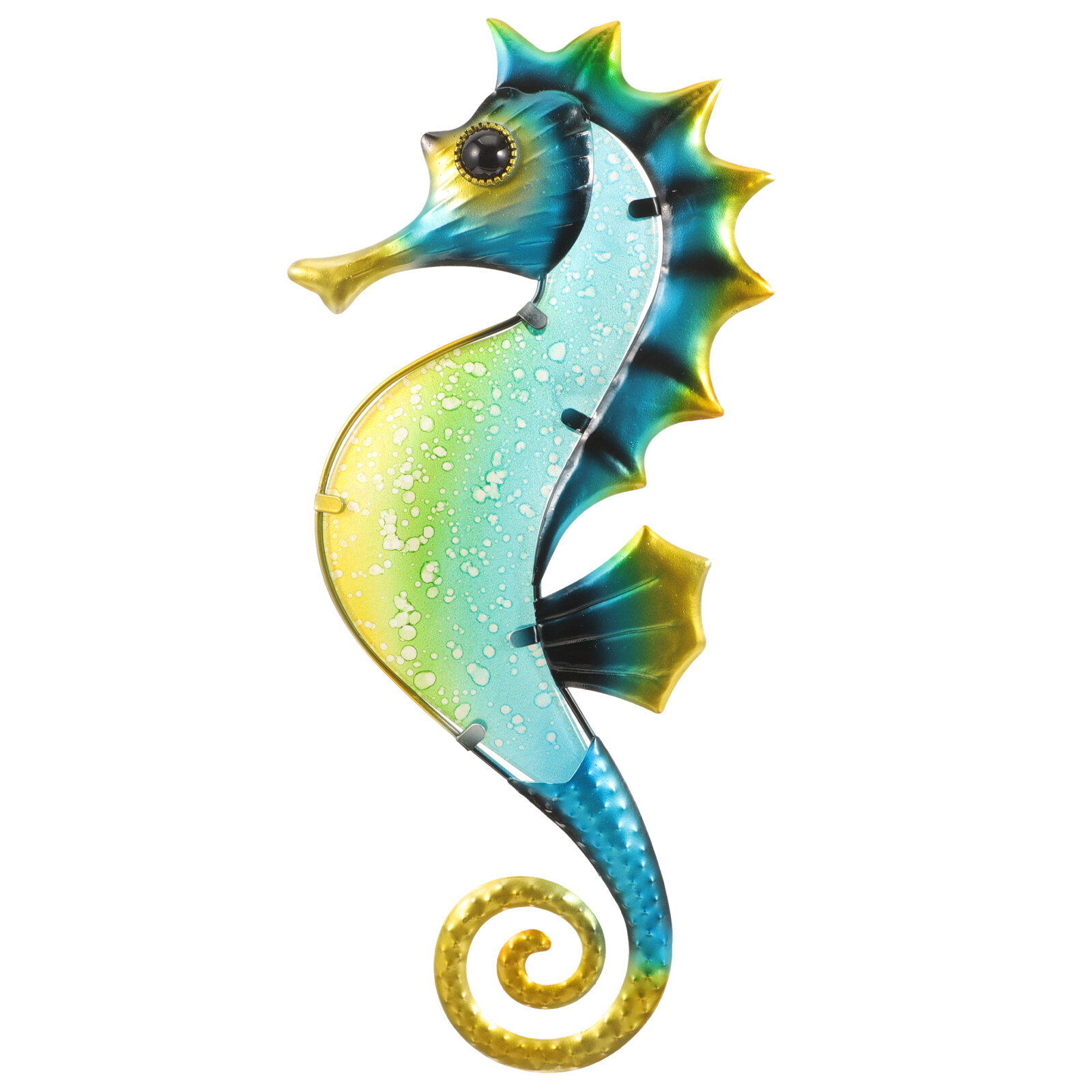 Metal Seahorse Wall Decoration Coastal Outdoor Indoor Ocean Wall Art