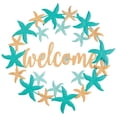 thumbnail image 1 of Metal Seastar Welcome Wreath, Crafted With Weatherproof Metal, Outdoor Décor - Measures 14" Diameter, by Fox RiverTM Creations, 1 of 4