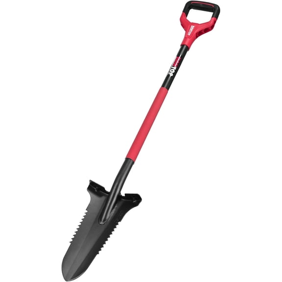 All Metal Serrated Sharp Blade Root Saw Spades Garden Digging Shovel | Serrated Sharp Blade,Ergonomics Oval Steel handle, Metal Detecting Shovel,For Digging,Trenching,Cutting Roots