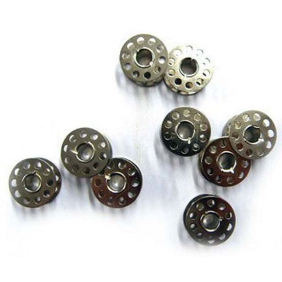 Metal Sewing Bobbins, 20 Pack Empty Metal Bobbins for Domestic Sewing Machine, 21x10mm Thread Spool Holders