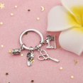 thumbnail image 1 of Metal Sewing Machine Keychain for Tailors and Clothing Makers - Unisex Key Chain Pendant Accessory, 1 of 4