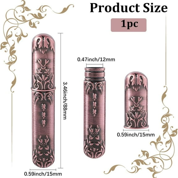 Metal Sewing Needle Storage Case Alloy Vintage Portable Embroidery Needles Holder Tubes Pocket Pin Threading Toothpick Box Bead Keeper Container for Hand Craft Knitting Tools Tapestry