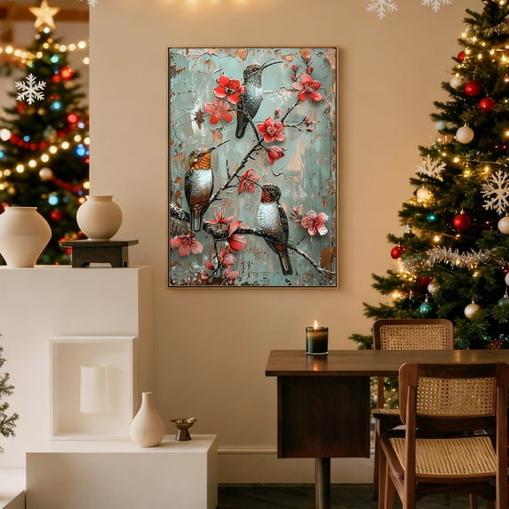 Metal Sheet Art Waterproof Sun Protection Wrought Iron Wall Hanging Decor Retro Style Wall Art Home Decoration