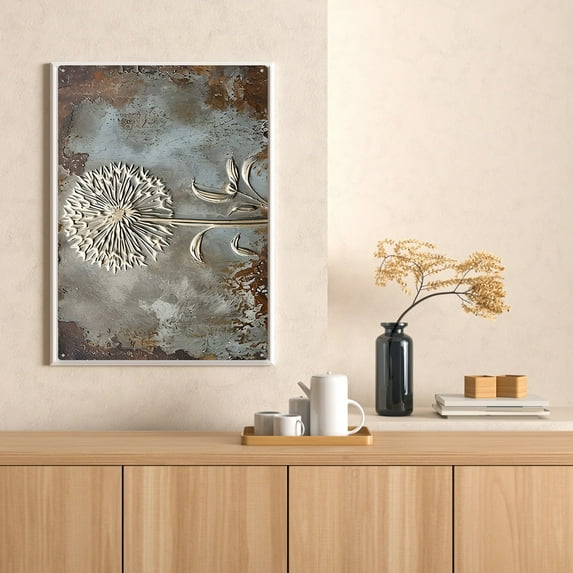 Metal Sheet Art Waterproof Sun Protection Wrought Iron Wall Hanging Decor Retro Style Wall Art Home Decoration