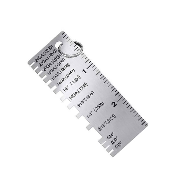 Metal Sheet Thickness Gauge Stainless Steel Wire Thickness Measurer for Precise Welding Inspection and Size Measurement