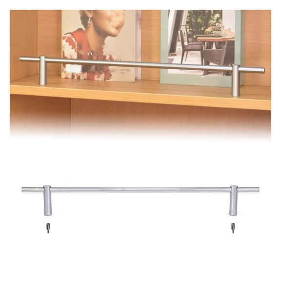 Metal Shelf Rail Tipping Rail/gallery Rod, Decorative Railing Shelf Posts for Shelves, Cabinets, Kitchen Storage, Display Shelf Guard Rail Holders