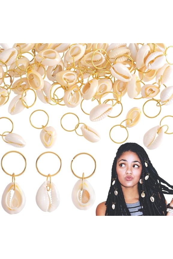 Metal Shell Hair Clips 40 Pcs Boho Seashell Hair Accessories for Women Non-Slip Hair Rings and Braid Clamps for DIY Ponytails, Dreadlocks, Updos Stylish Ocean Beach Hair Jewelry Topboutique