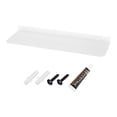 thumbnail image 1 of Uxcell Aluminum Shelves for Wall 16" White Floating Shelves Wall Mount Display Shelf Organizer for Bathroom, 1 of 6