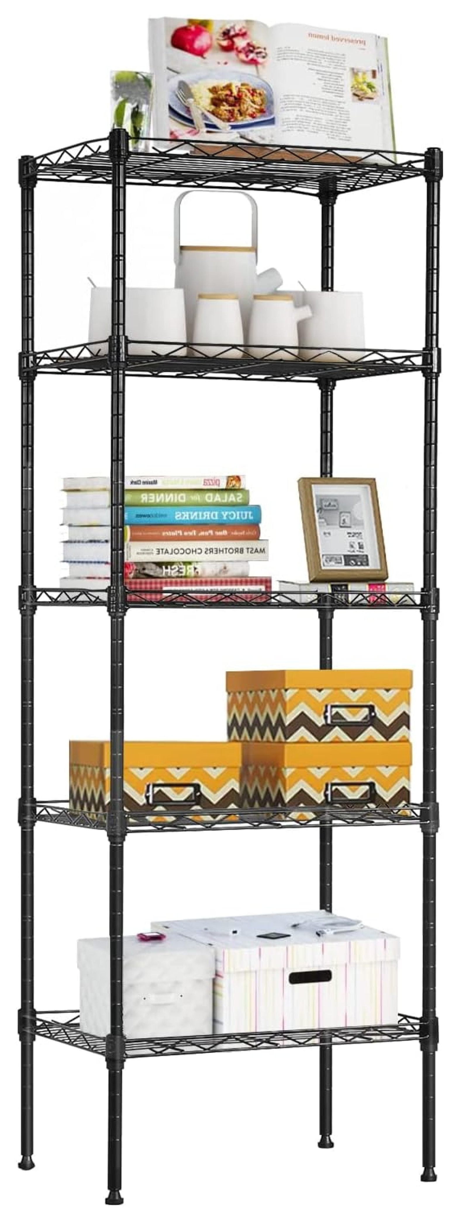 Metal Shelving Closet Storage Shelves Tall Skinny Shelf Kitchen Pantry