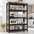 thumbnail image 1 of Metal Shelving for Storage, 5 Tier Adjustable Kitchen Storage Shelves, Shelving Unit Bookshelf Utility Shelf Metal Storage Rack for Garage Pantry Closet Laundry, 18"D x 36"W x 78" H, 1 of 10