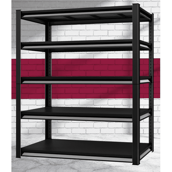 Metal Shelving for Storage, 5 Tier Adjustable Kitchen Storage Shelves, Shelving Unit Bookshelf Utility Shelf Metal Storage Rack for Garage Pantry Closet Laundry, 18"D x 36"W x 78" H