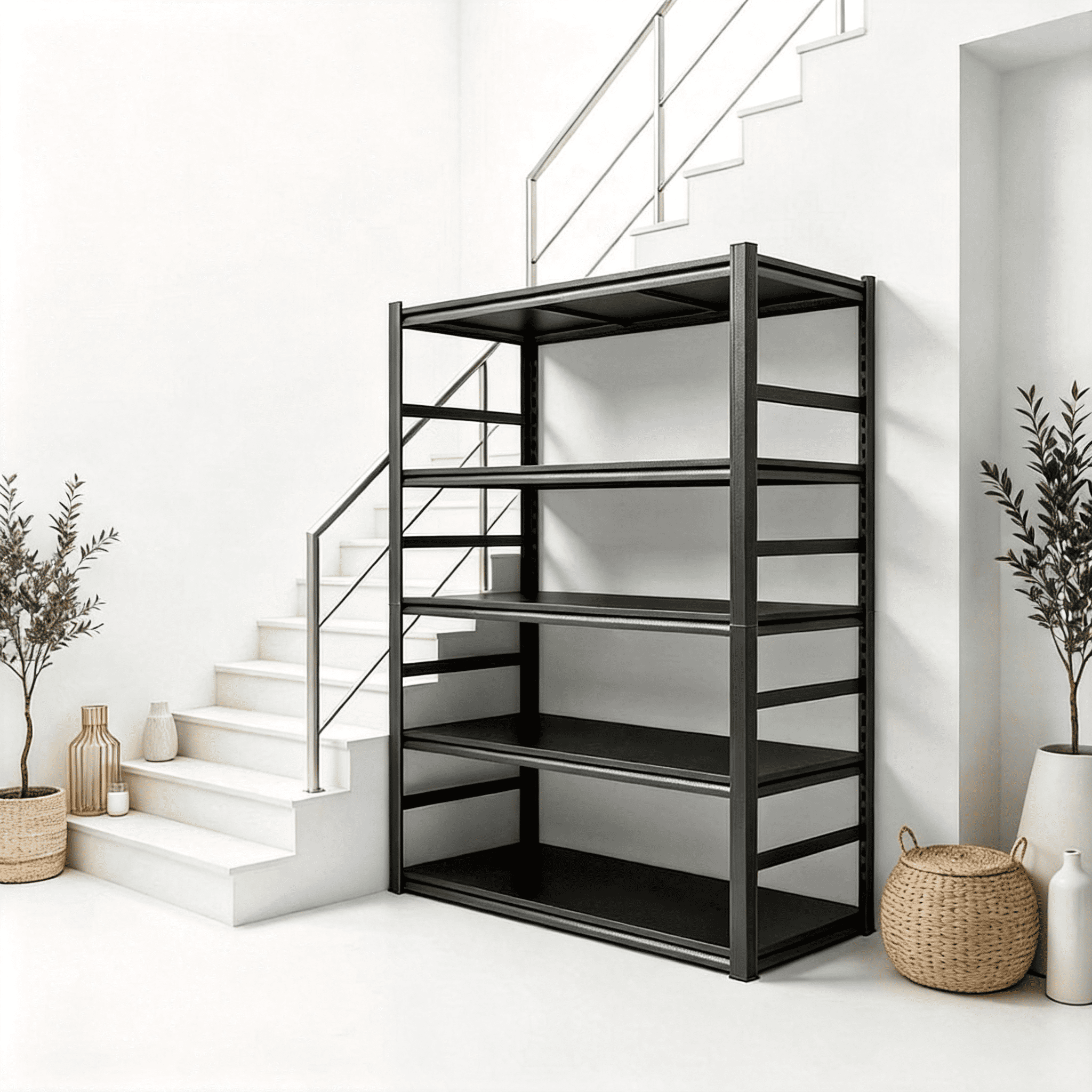 WTW シェルフ FDW Heavy-Duty 6-Tier Adjustable Steel Wire Storage Rack, Large