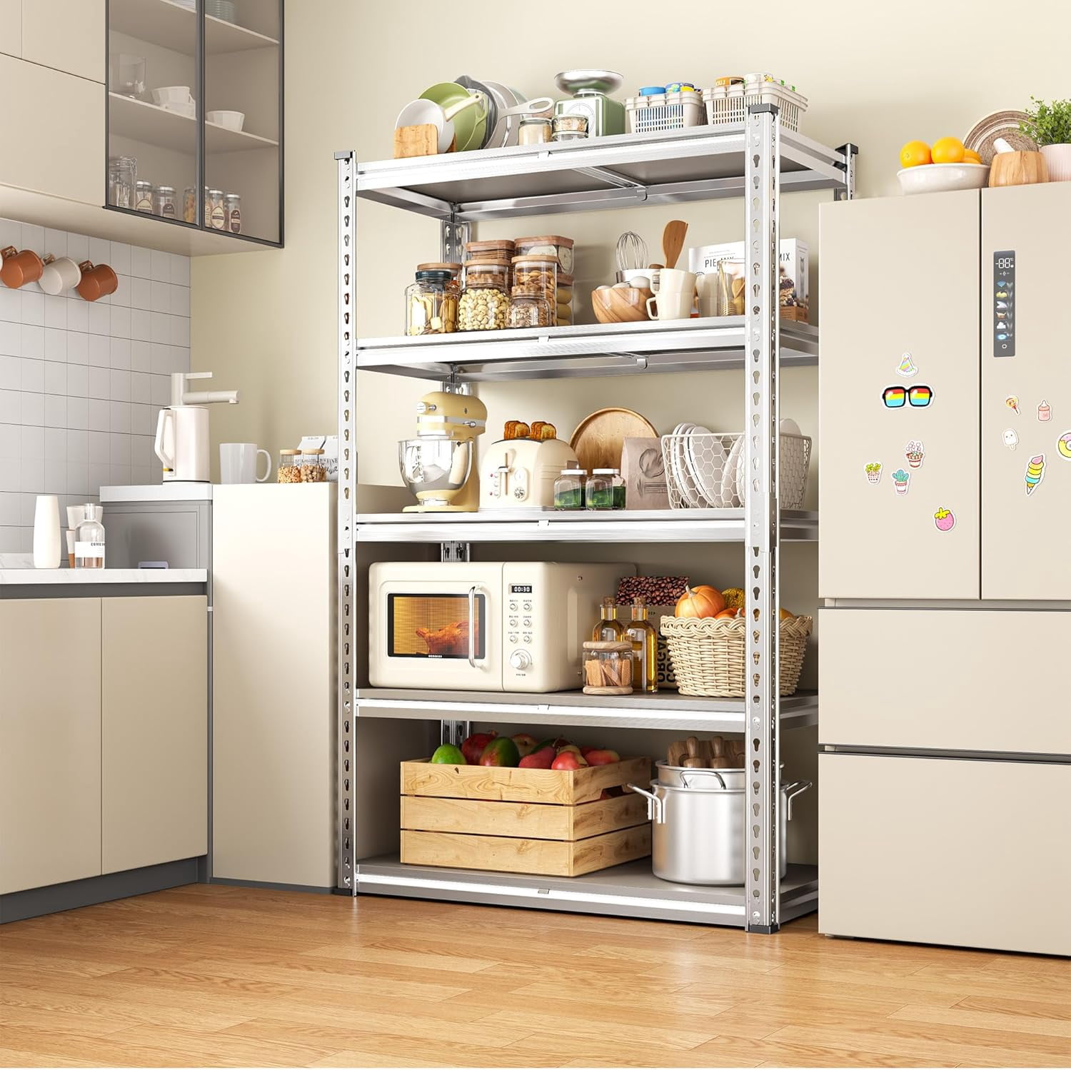 Metal Shelving Unit and Storage with PP Board,Storage Shelves Heavy ...