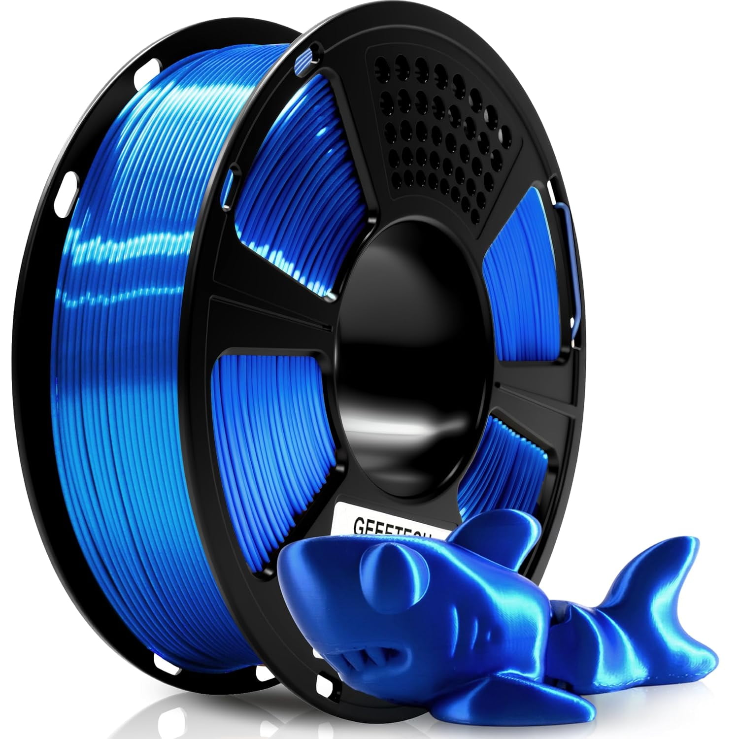 Metal Shine Filament 1.75mm for 3D Printer, Silk PLA 1kg (2.2lbs) Spool, Metallic Royal Blue 3D Printing Filament, Dimensional Accuracy +/- 0.02 mm