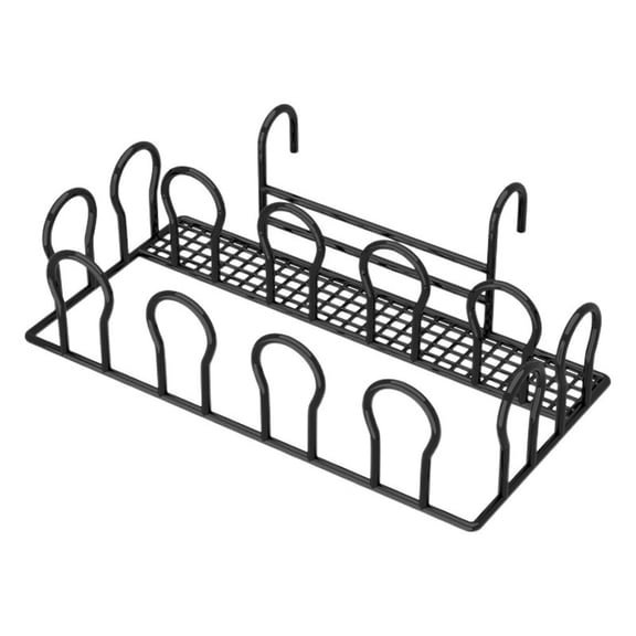 Metal Shoe Drying Rack For Balcony Window, Hanging Organizer With Quick-Drain Design, Sturdy Rail Mount For Outdoor Shoes And Mats, 40X20x21.5cm