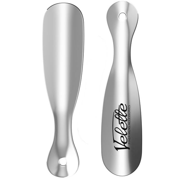 Metal Shoe Horn, 2 Pack- 7.5" Long- Perfect Shoe Horns for Men, Women, Kids - Travel Shoe Horn
