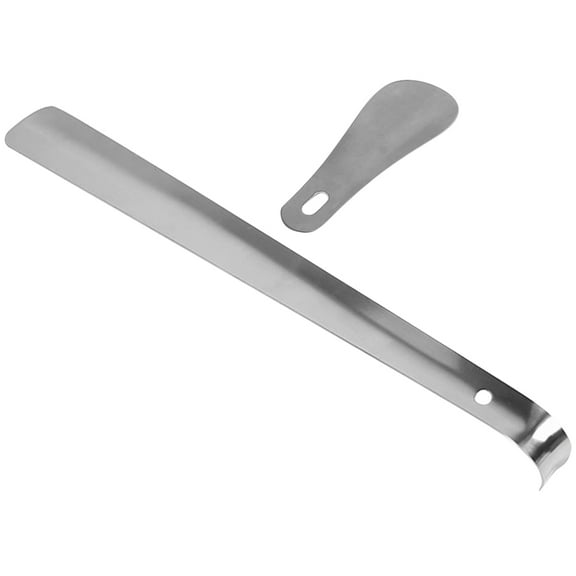 Metal Shoe Horn Boot Stainless Steel Shoehorn Accessories Accessory Hook Travel Women's 2 Pcs