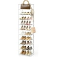 thumbnail image 1 of Metal Shoe Rack Organizer 10 Tiers Tall Shoe Rack 20-24 Pairs Narrow Shoe Racks for Closets Entryway Vertical Shoe and Boots Organizer Storage Sturdy White Shoe Shelf Shoe Cabinet, 1 of 16