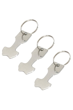 Metal Shopping Cart Token Key Ring Portable Coin Tool Keychain Accessory for Grocery Trips
