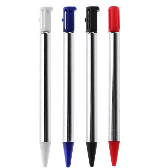 Metal Short Adjustable Styluses Pens for 3DS DS Extendable Stylus Touch Pen Replacement (4 Color)