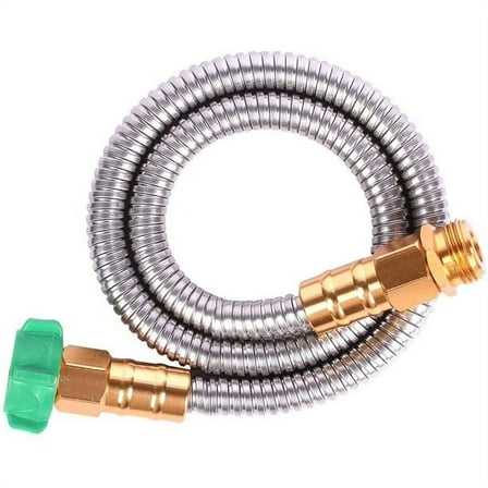 Metal Short Garden Hose  12 ft Flexible Stainless Steel 12 ft,  Heavy Duty Flexible Water Hose (12FT)
