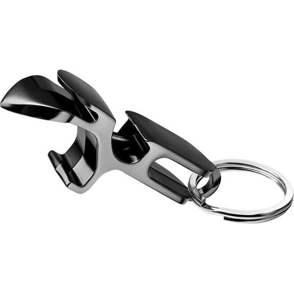 Metal Shotgun Bottle Opener - 4 in 1 Shotgun Tool, Beer Tab Opener, Bottle Opener, Extremely Durable, Drinking Games (Shiny Black)