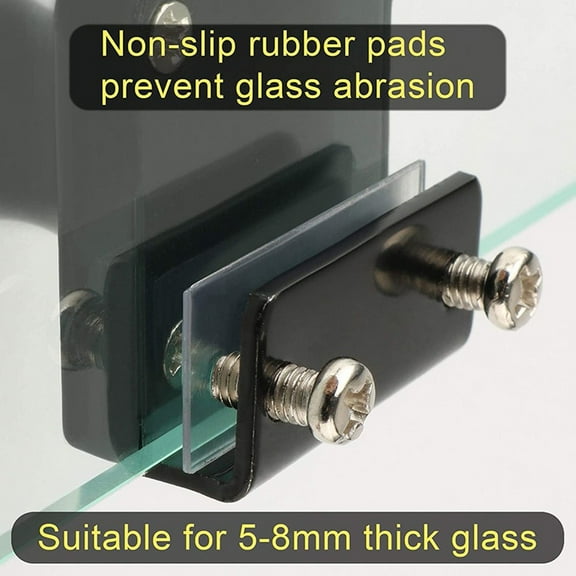 Metal Showcase Display Cabinet Sliding Glass Door Lock+ 2Pcs Key For 5-8Mm Glass