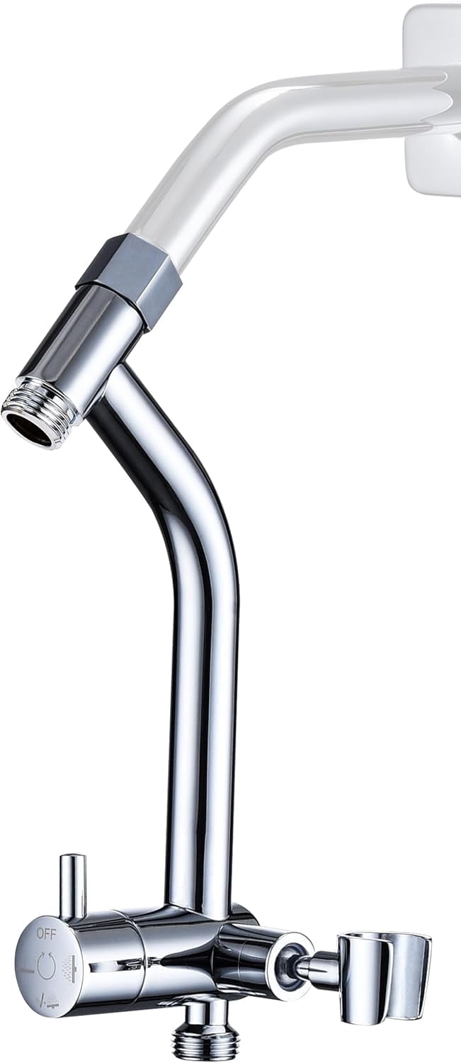 All Metal Shower Diverter with Low Handheld Holder, 3-Way Diverter ...