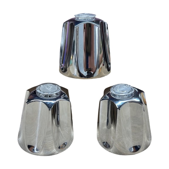 Metal Shower Knob Replacement Compatible with Price Pfister Verve Tub Shower, Bathtub Faucet Handle Remodel Kit Includes 1 Hot 1 Cold 1 Diverter and Screws